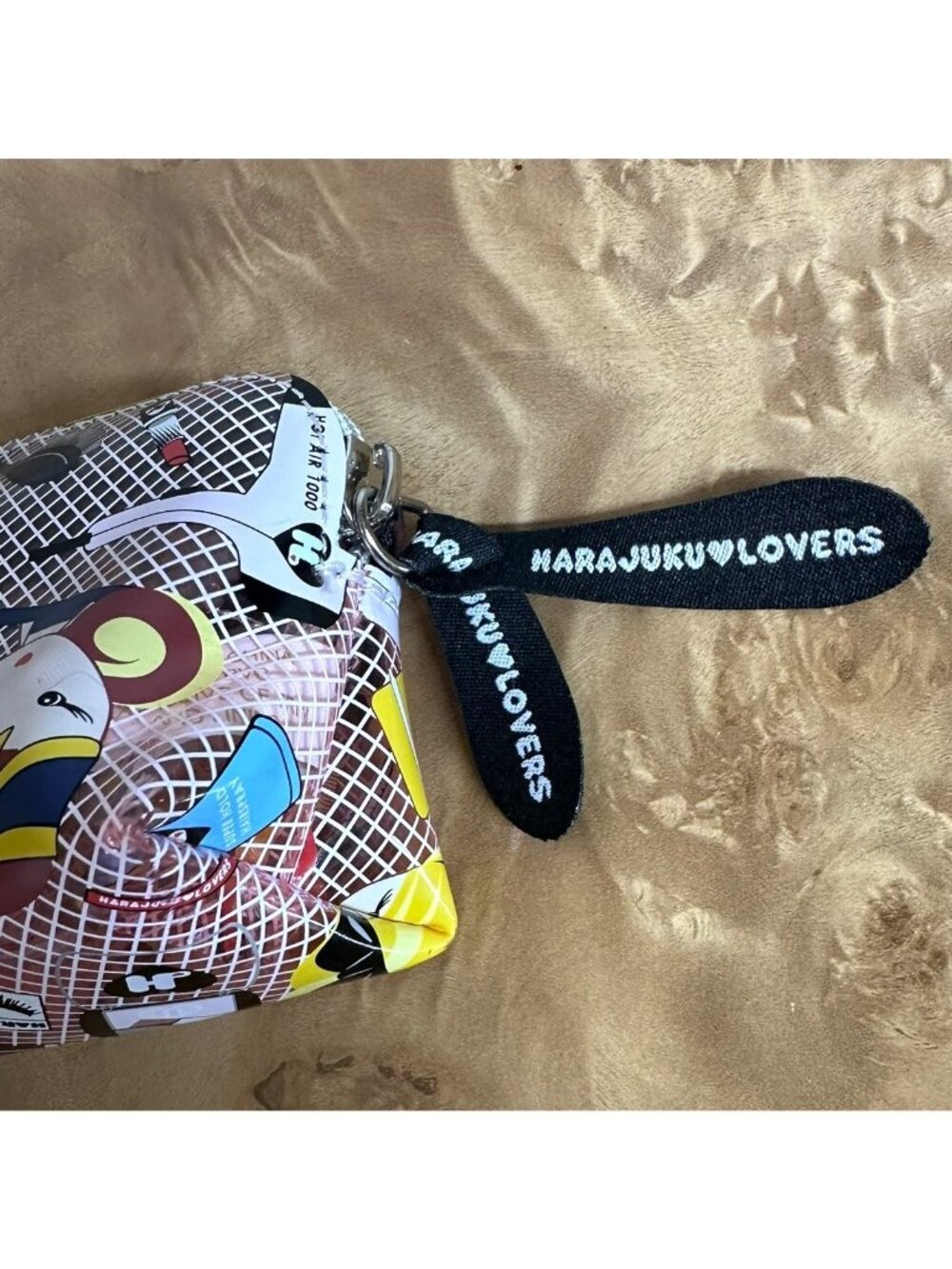 Harajuku Lovers Gwen Stefani Beauty Print PVC Cosmetic Makeup Bag Pencil Case - Picture 3 of 5